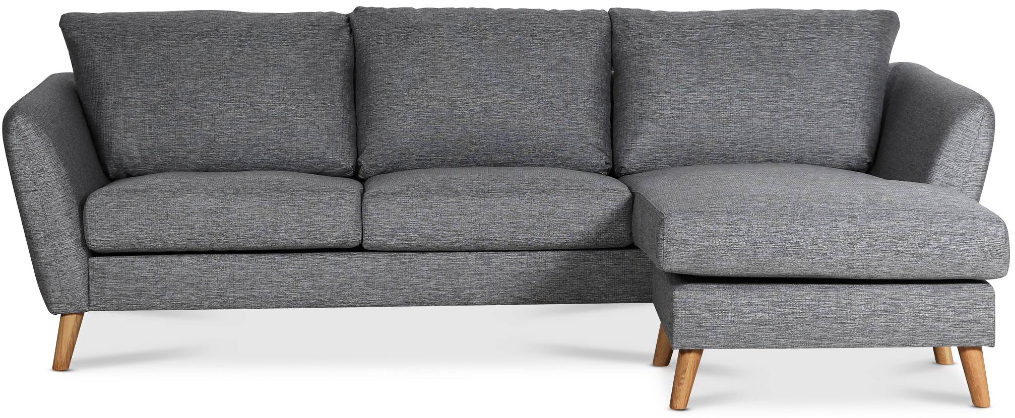 Country Diwan Sofa rechts - Grau (Stoff) Country Diwan Sofa rechts - Grau (Stoff)