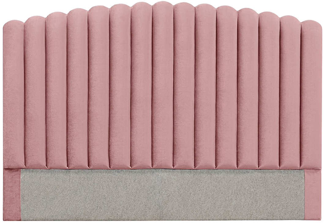 Bornholm Kopfteil (Rosa Samt) - Breite w�hlbar