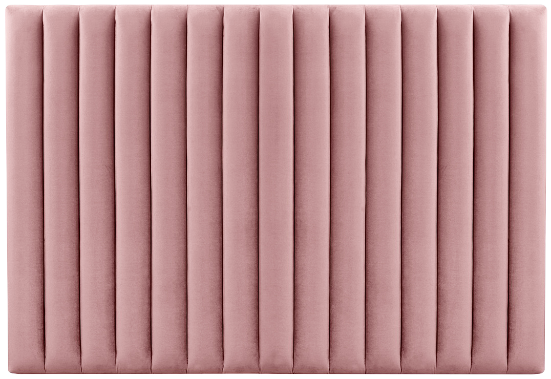 Ribbersborg Kopfteil (Rosa Samt) - Breite w�hlbar