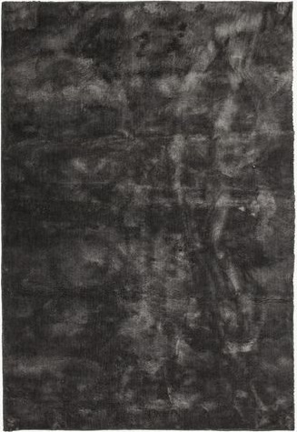 Viskoseteppich Lawson - Dunkelgrauer Viskose-Look