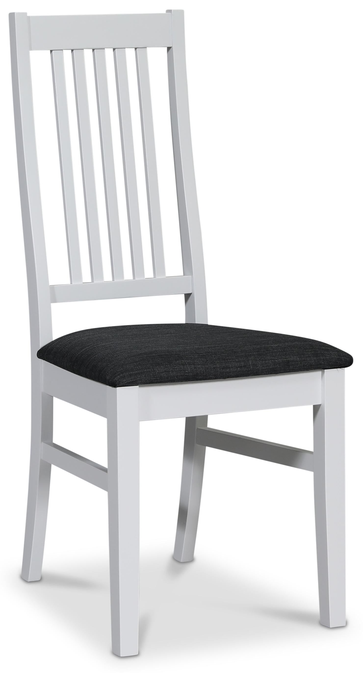 Wei�er Stuhl mit grauer Sitzfl�che - G�s�