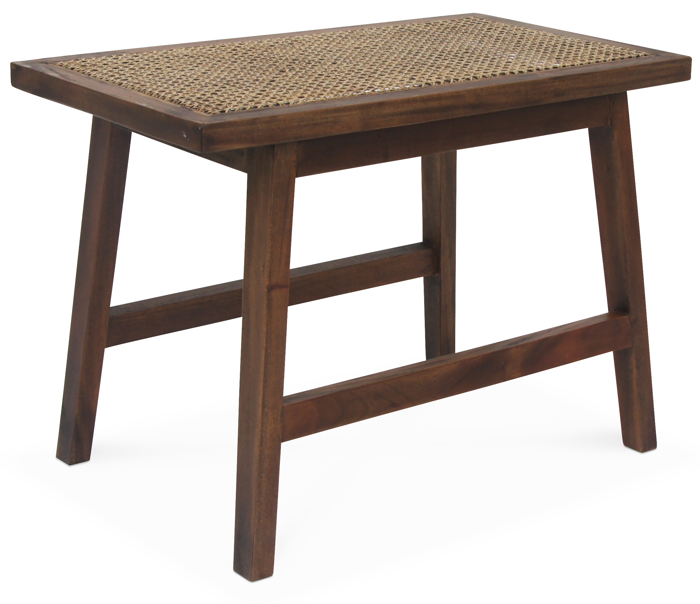 Rizz Beistelltisch - Mahagoni / Rattan