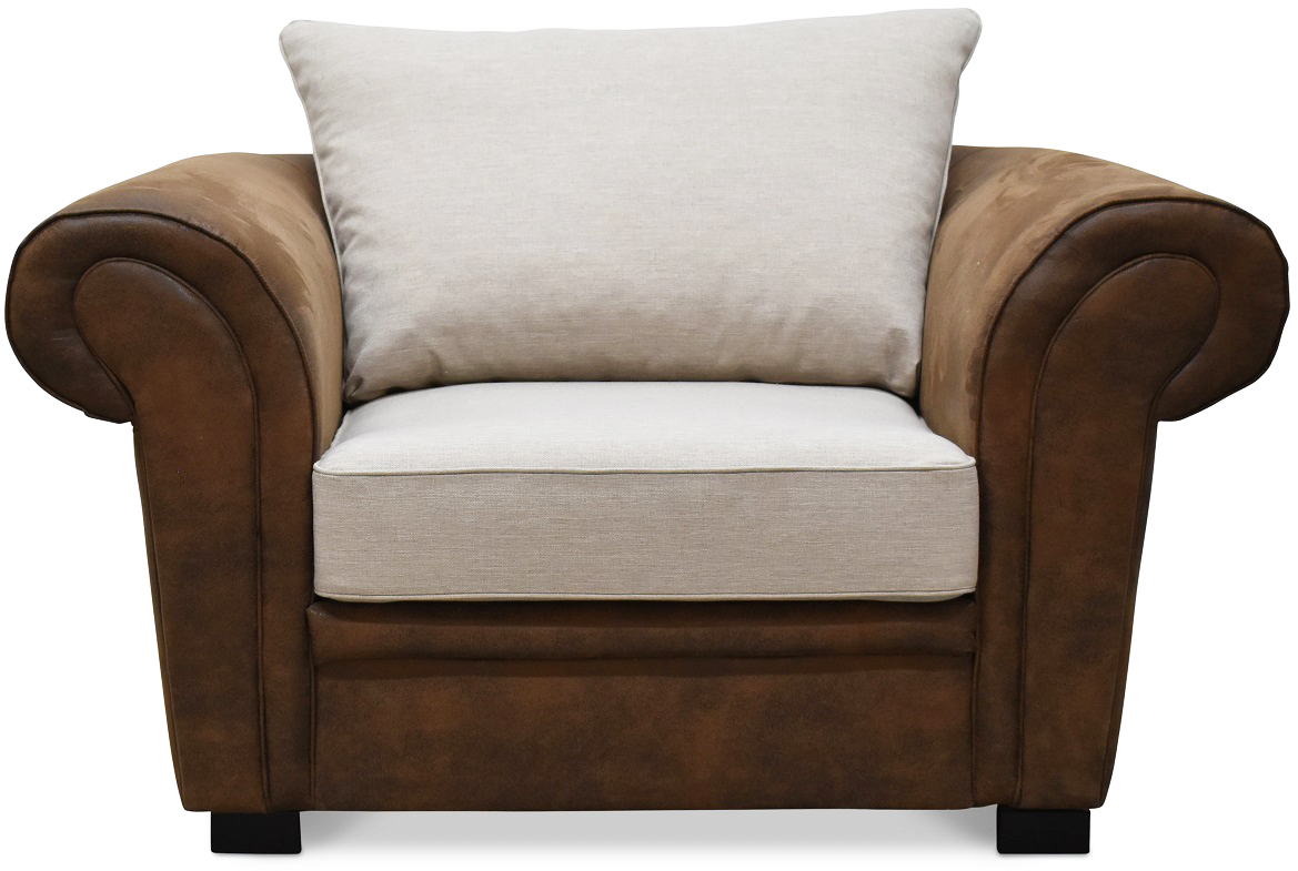 Delux Sessel - Braun/Beige/Vintage