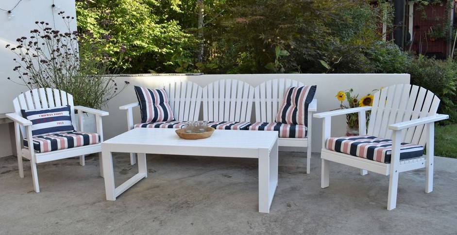 Kungshamn Au�enm�belgruppe - Wei� + M�belreinigung