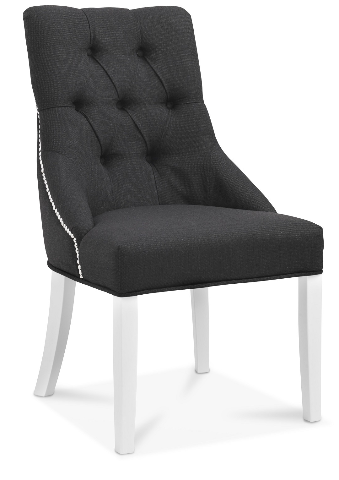 Tuva EUR Esszimmerstuhl - Schwarzer Stoff