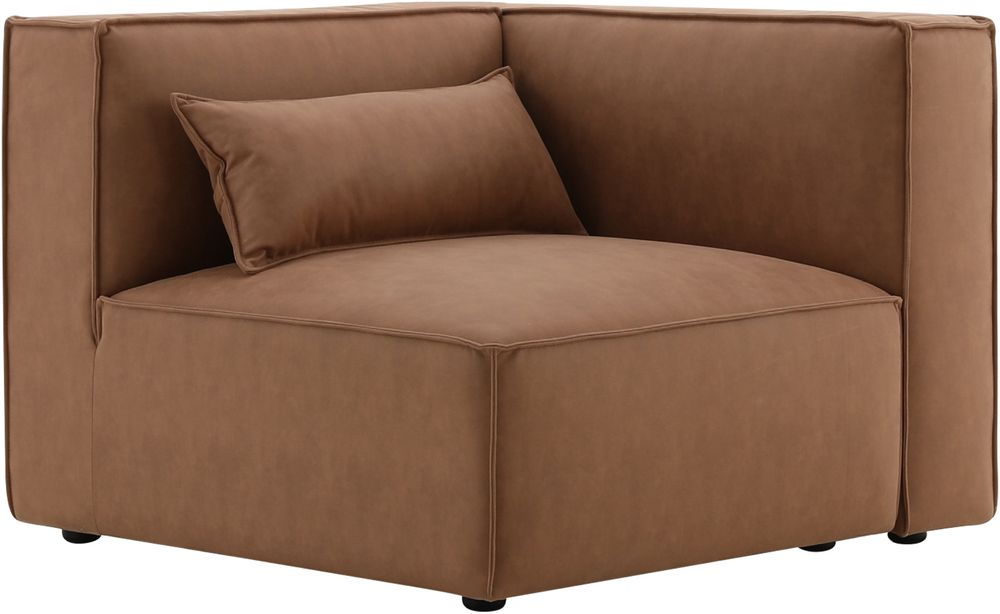 Luxuri�ses modulares Sofa - Eckteil rechts - Braun