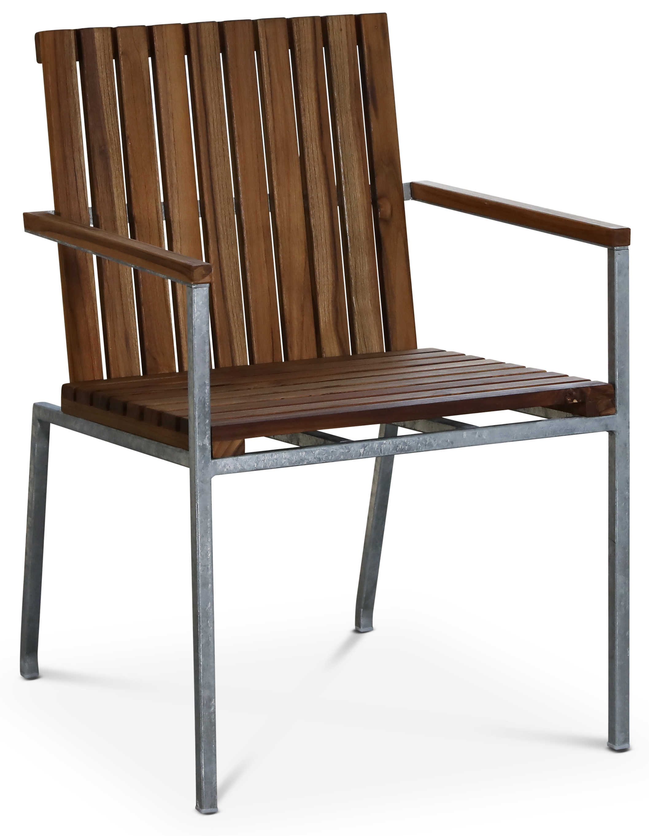 Gartenstuhl Alva � Teak/galvanisiertes Metall + Holz�l f�r M�bel