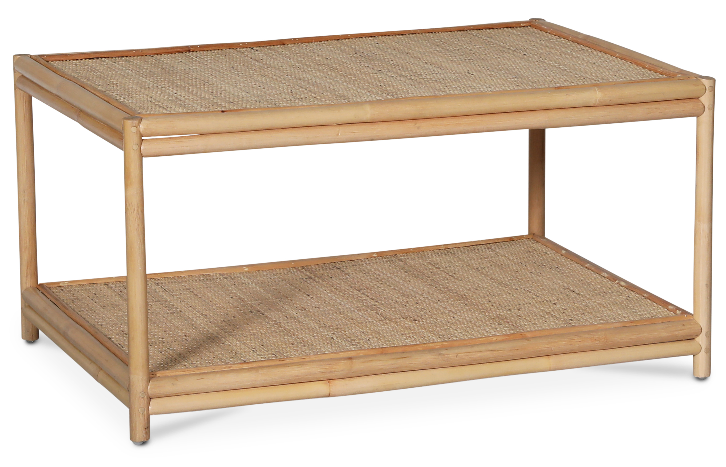 Stockholm Couchtisch Rattan natur + M�belf��e