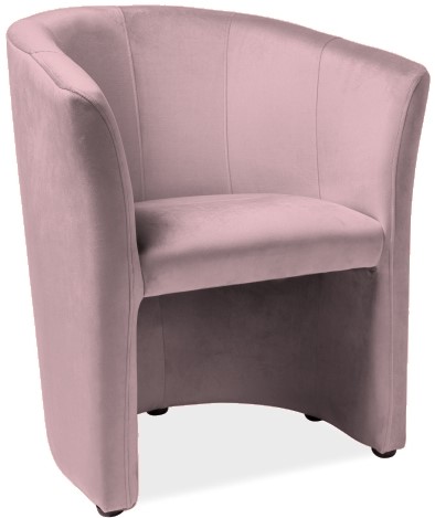 Sessel Myra - Rosa Samt