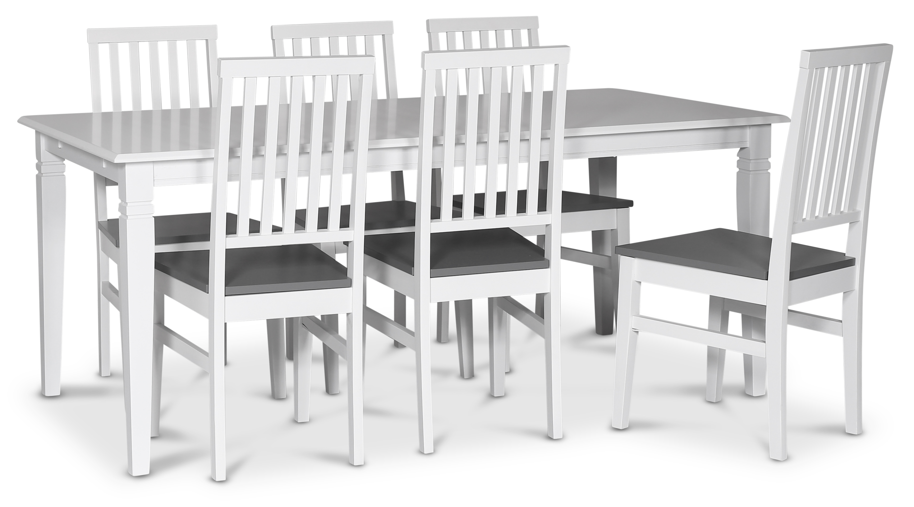 Lebensmittelgruppe Sandhamn; 180x95 cm Tisch mit 6 F�r� Esszimmerst�hlen