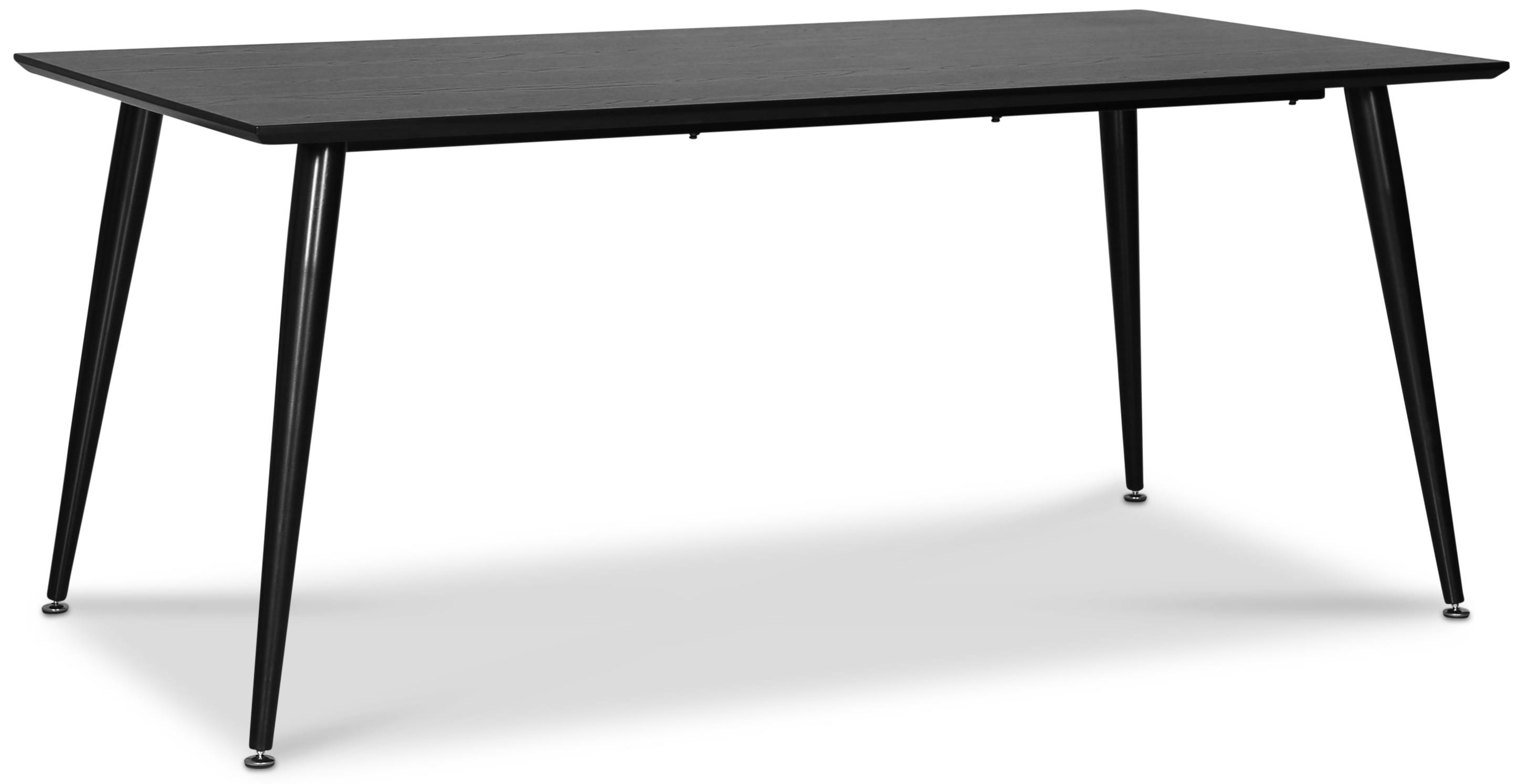 Dipp Esstisch 180x90 cm - Schwarz gebeiztes Eichenfurnier + M�belf��e