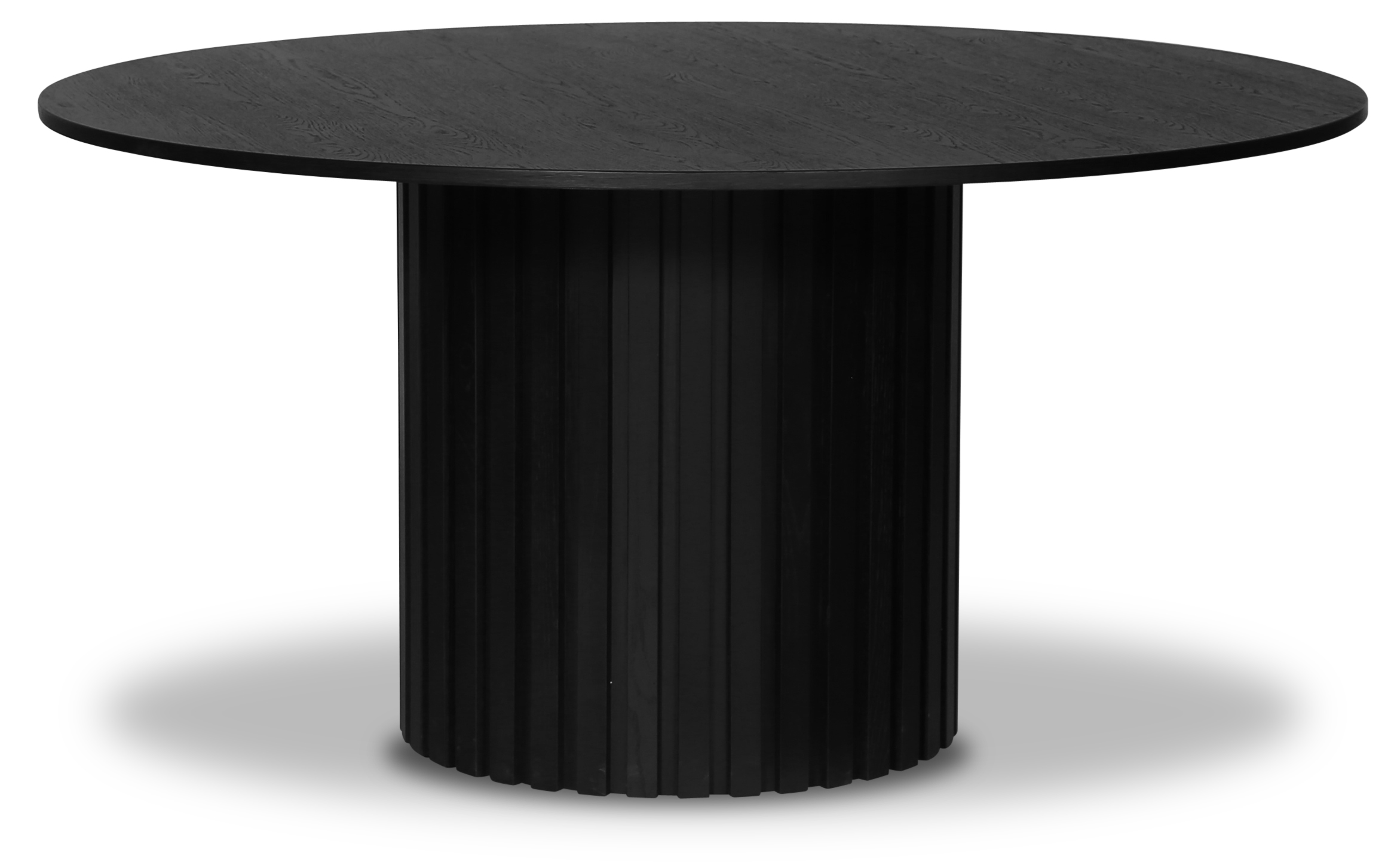 PiPi runder Esstisch �150 cm - Schwarz gebeiztes Holz