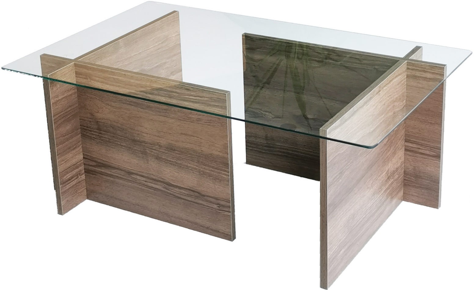 Escape Couchtisch 105x65 cm - Nussbaum