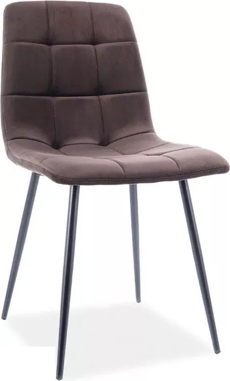 Mila Esszimmerstuhl - Brauner Samt