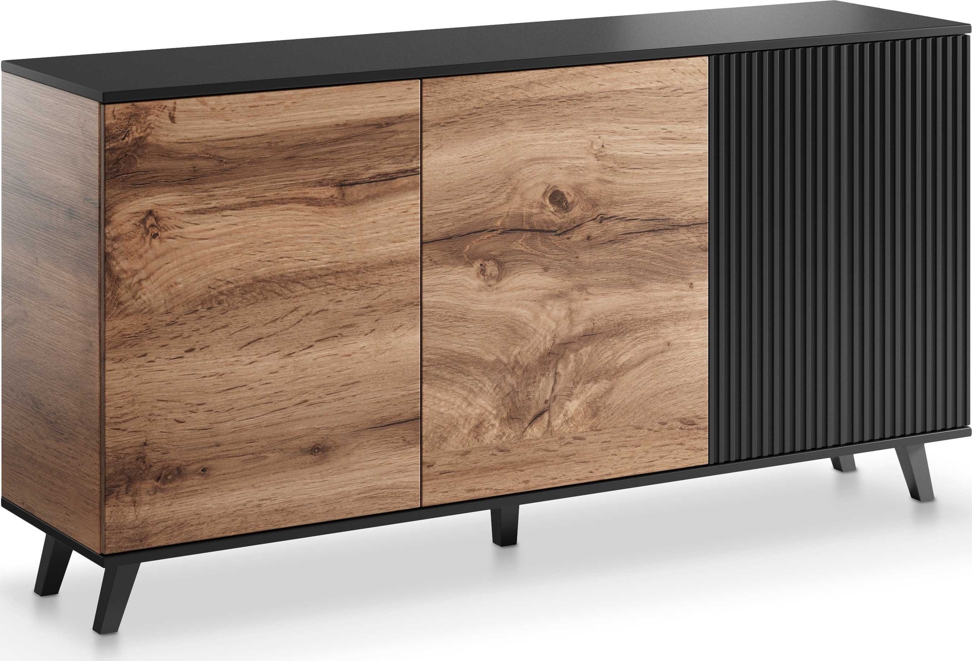 Fate Sideboard - Wotan Eiche/schwarz Fate Sideboard - Wotan Eiche/schwarz