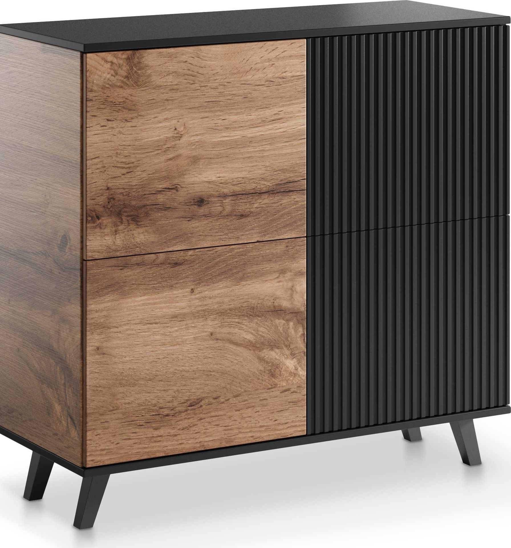 Fate Schrank - Wotan Eiche/schwarz