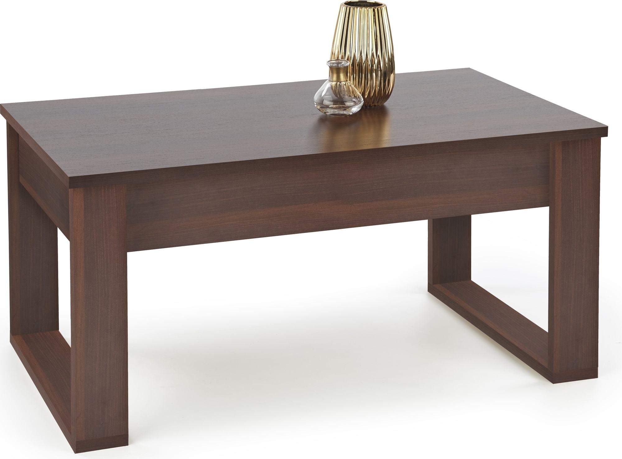 Couchtisch mit Schubladen Walnuss 110x60 cm