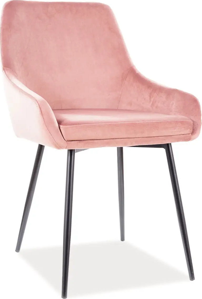 Albi Esszimmerstuhl - Rosa Samt