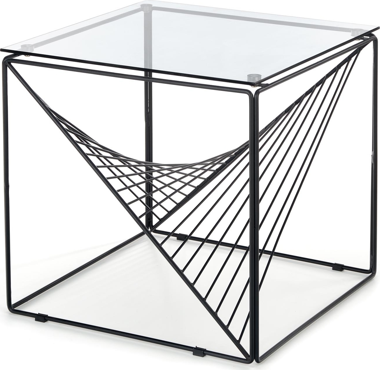 Orlando Couchtisch 50 x 50 cm - Rauchglas