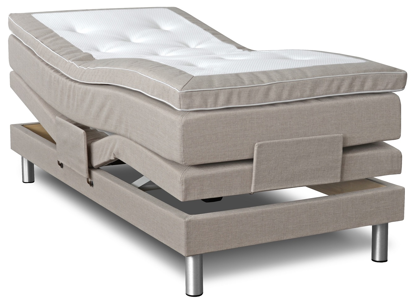 Cloud verstellbares Bett 7-Zonen (Sand) - Jede Breite