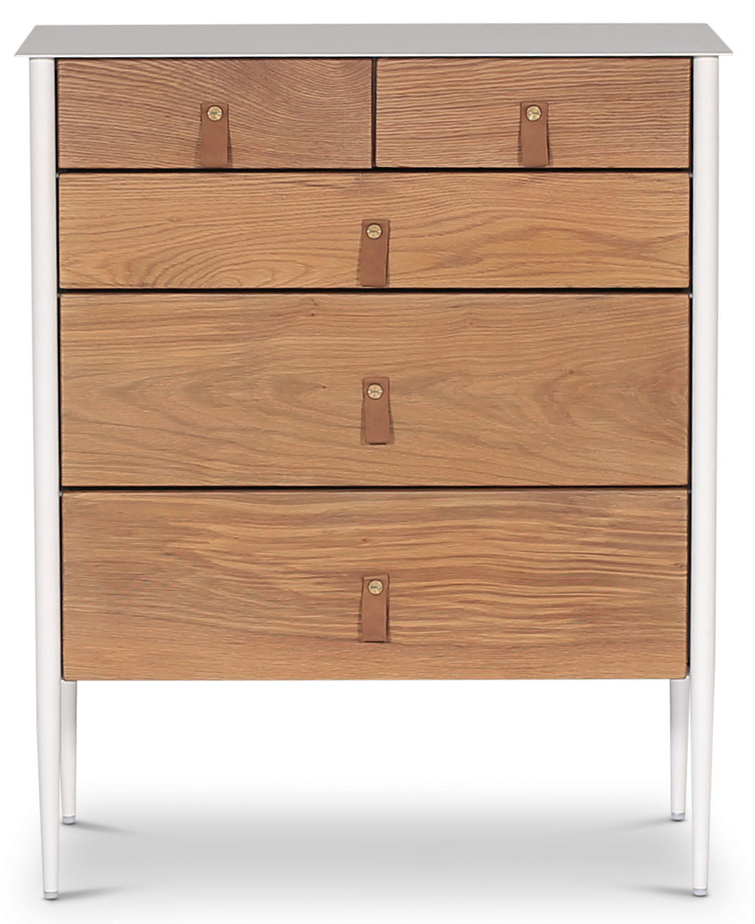 Flash Kommode - Wei�/ge�lte Eiche