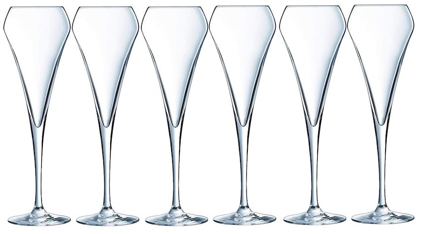 Chef & Sommelier 6er-Pack Champagnergl�ser Open Up aus Kristall 6er-Pack