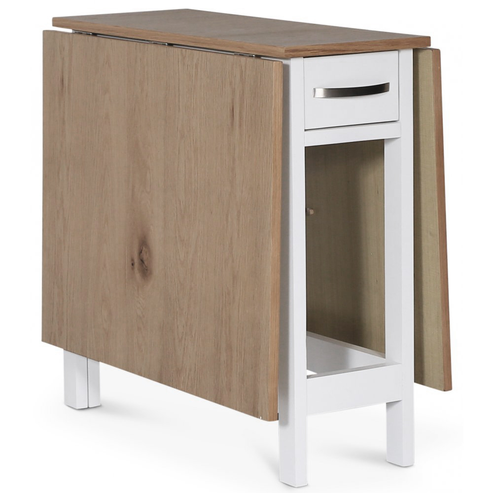 Klapptisch Wei� / Eiche