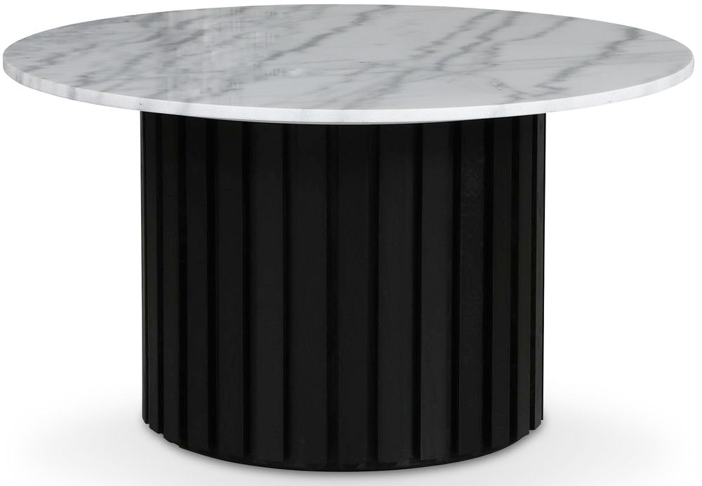 Sumo Couchtisch aus Marmor �85 - Schwarzer Fleck / Heller Marmor