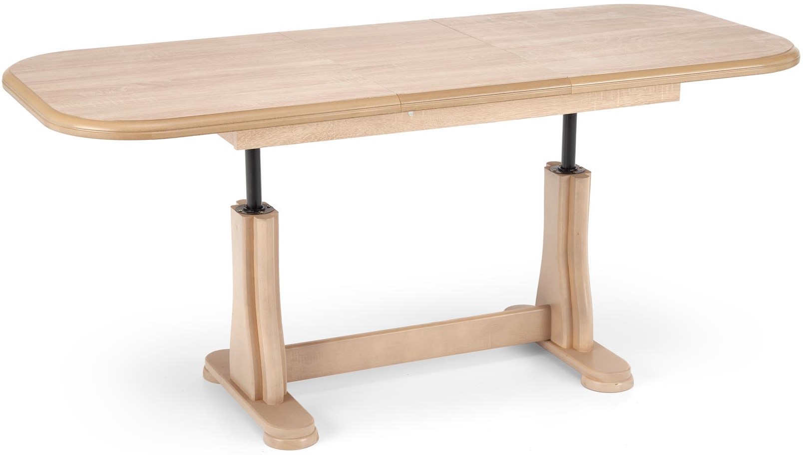 Seiteninsel-Couchtisch 125-164 cm - Sonoma-Eiche