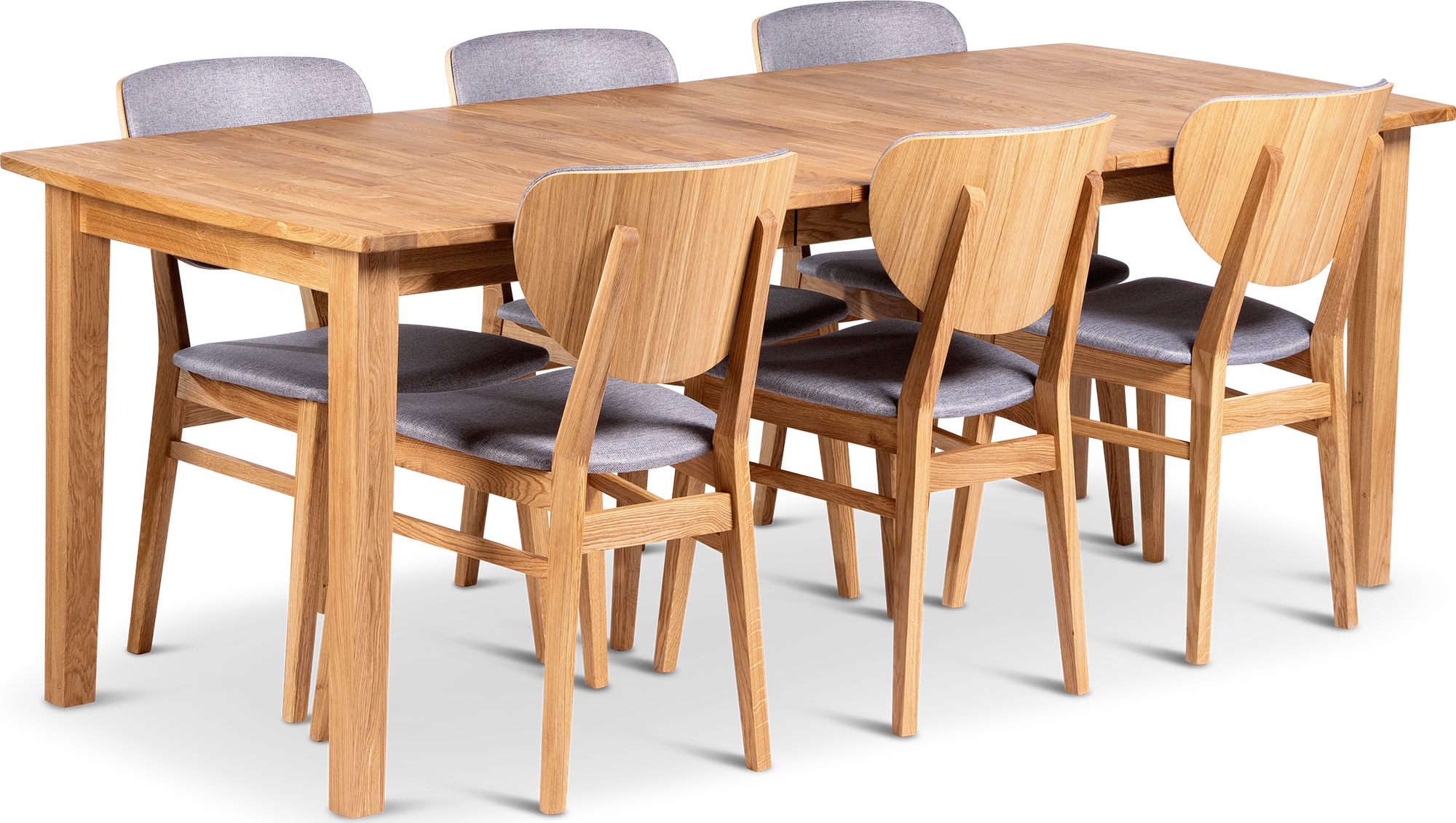 Visby Esstisch 160-210x90 cm mit 6 Tjörn Stühlen Visby Esstisch 160-210x90 cm mit 6 Tjörn Stühlen