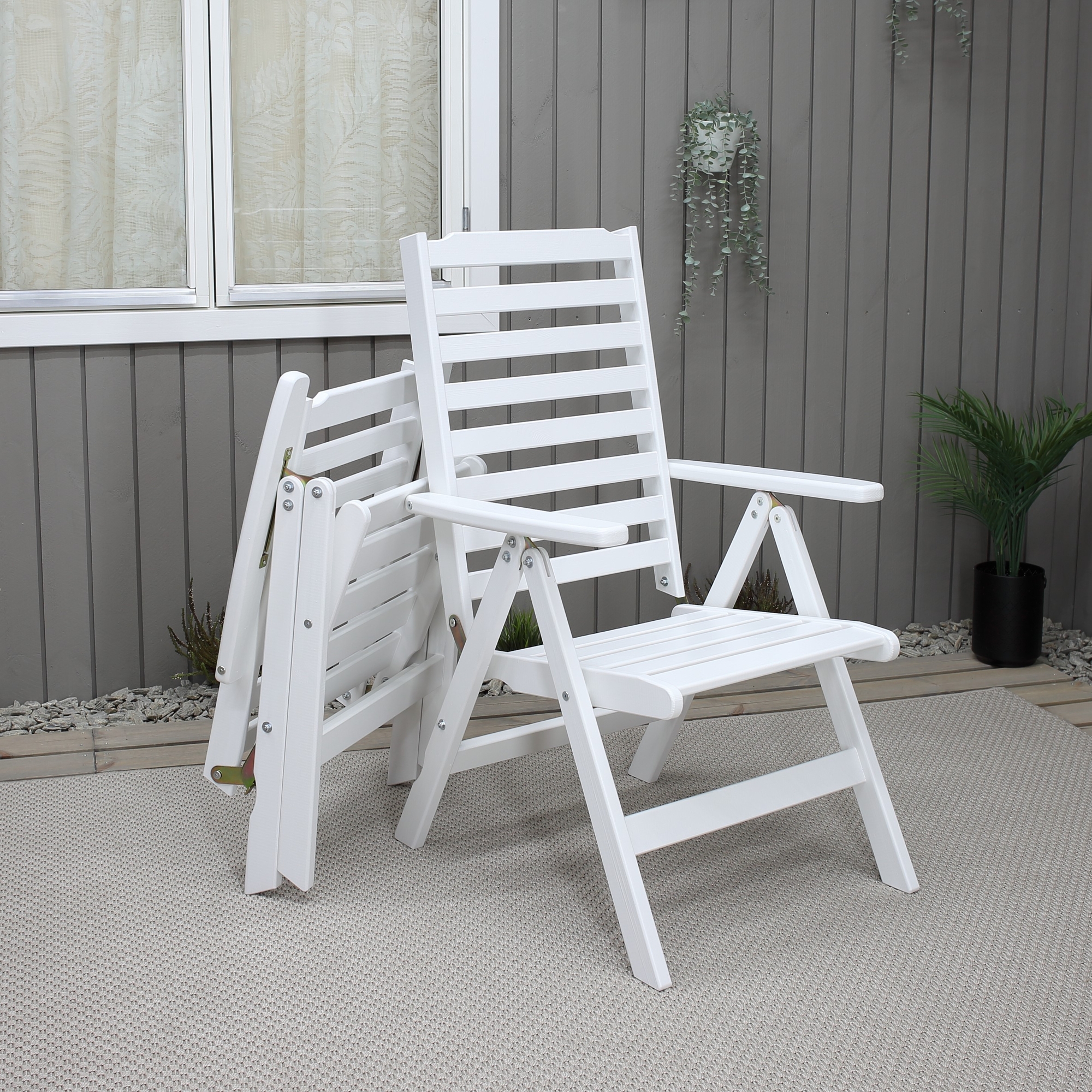 Outdoor-Positionsstuhl wei� - B�stad