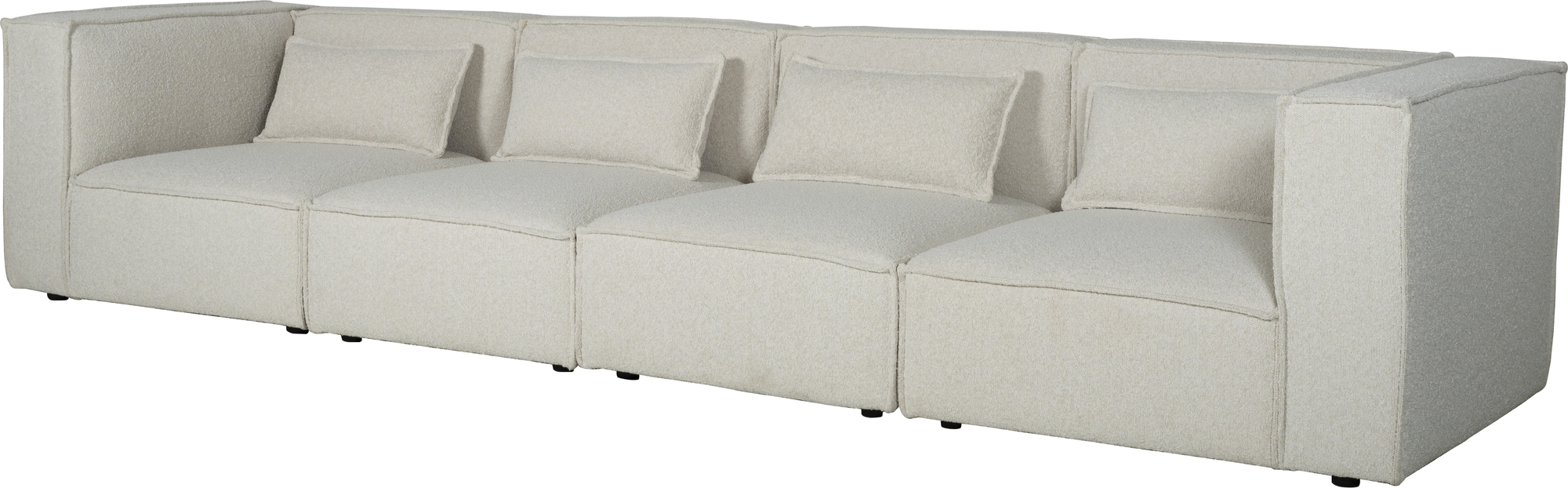 Nees Modulsofa aus Boucl� - 4-Sitzer-Sofa aus Boucl�