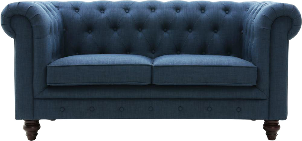Sofa 2-Sitzer Chesterfield blau - Herron