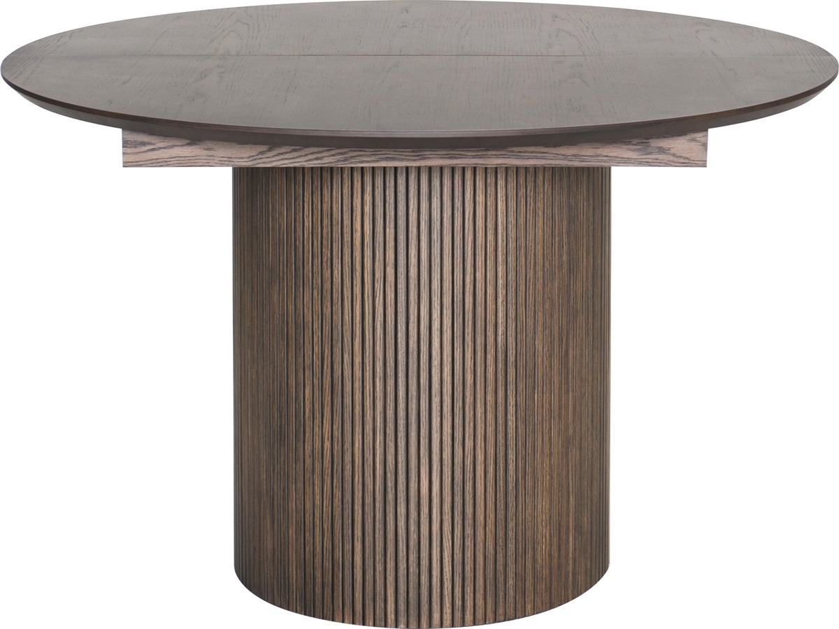 Scarlett Esstisch 120-165x120 cm - Braun lackierte Eiche Scarlett Esstisch 120-165x120 cm - Braun lackierte Eiche