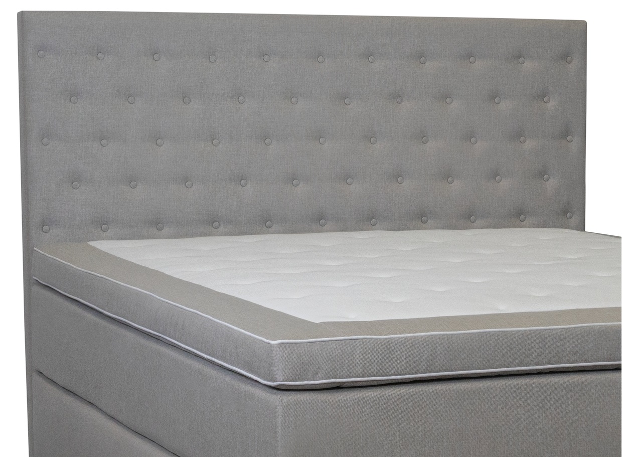 Kopfteil mit Kn�pfen, 160 cm breit, beige