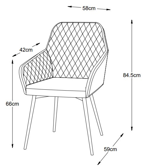Florida Sessel aus hellbraunem PU