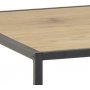 Seaford Schreibtisch 130 cm - Eiche/schwarz