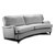 Howard Luxor geschwungenes 4-Sitzer Sofa - Farbe wählbar + Möbelpflegeset für Textilien