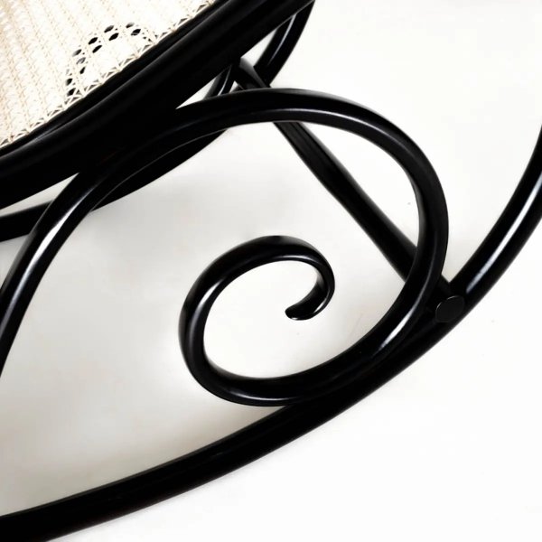 Schaukelstuhl Nr. 21 mit Rattanpolsterung - Beliebige Farbe des Gestells