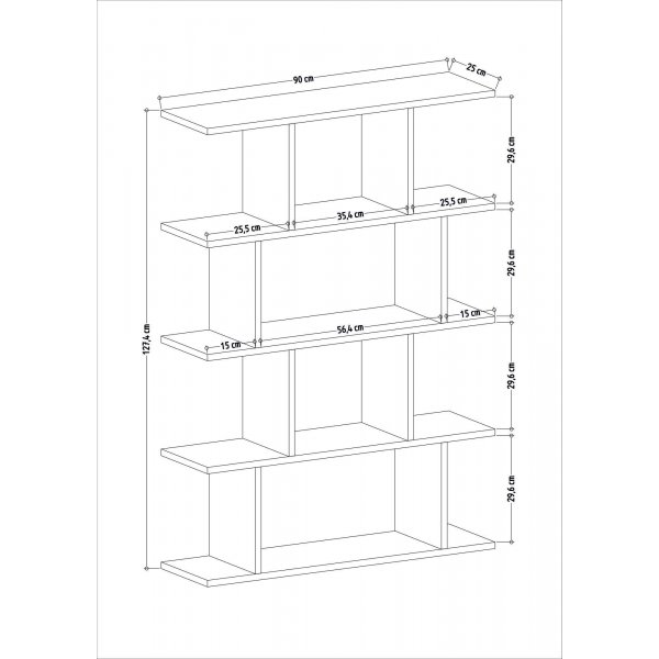 Bücherregal Harmon - Weiß Bücherregal Harmon - Weiß