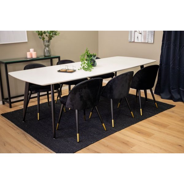 Flickenteppich Jasper - Schwarze Jute