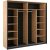 Quant Cuarto Kleiderschrank 220 cm - Artisan Eiche/Schwarz