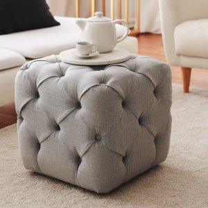 Colchester Pouf - Grau