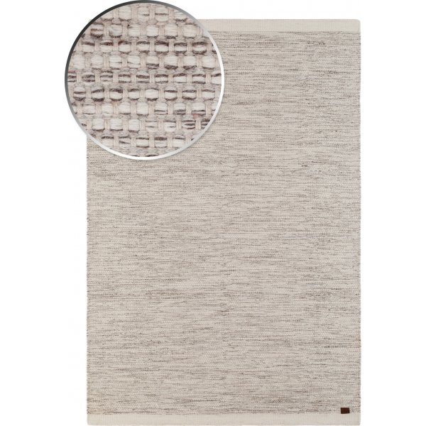 Getufteter handgewebter Wollteppich Creme Getufteter handgewebter Wollteppich Creme