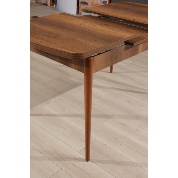 Barocker Esstisch 132-170 x 78,5 cm - Walnuss Barocker Esstisch 132-170 x 78,5 cm - Walnuss