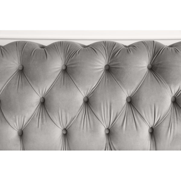 Sofa 2-Sitzer Chesterfield grau - Henry