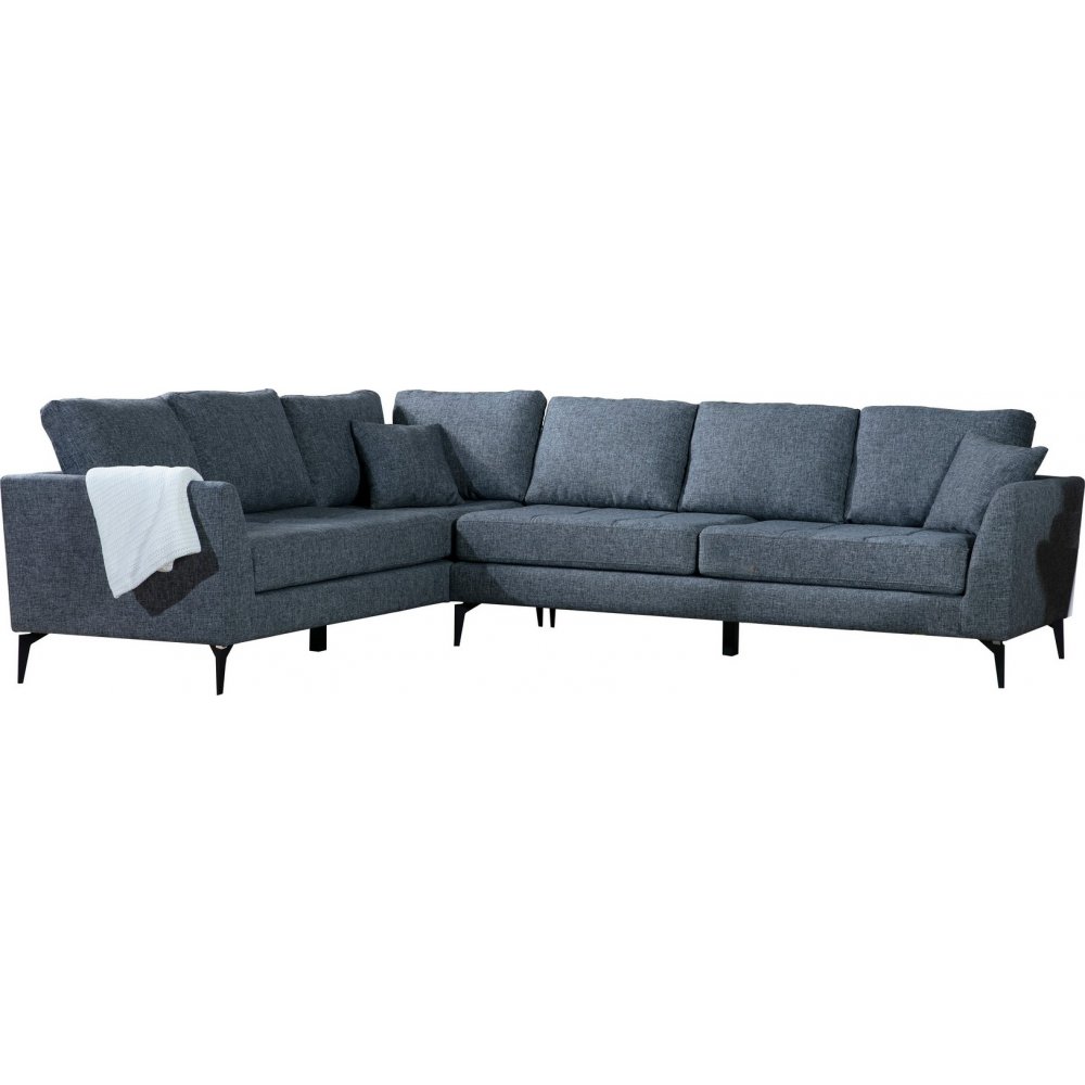 Tempo Ecksofa links - Dunkelgrau - Ecksofas, Sofas