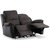 Enjoy Hollywood Liegesofa - 2-Sitzer (elektrisch) in anthrazitfarbenem Mikrofaserstoff + Mbelpflegeset fr Textilien