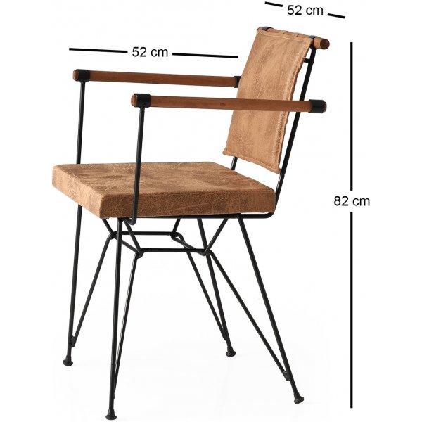 Penyez Esszimmerstuhl 2er-Pack - Braun