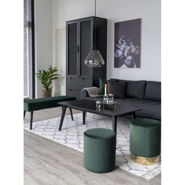 Ejby Hocker - Dunkelgrün + Möbelreinigung Ejby Hocker - Dunkelgrün + Möbelreinigung